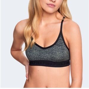 PINK Victoria's Secret Unlined Racerback Mesh Back Sports Bra